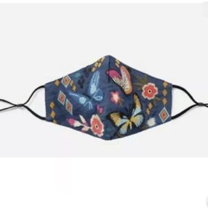 Johnny Was Face Mask Boho Hippie Floral Print